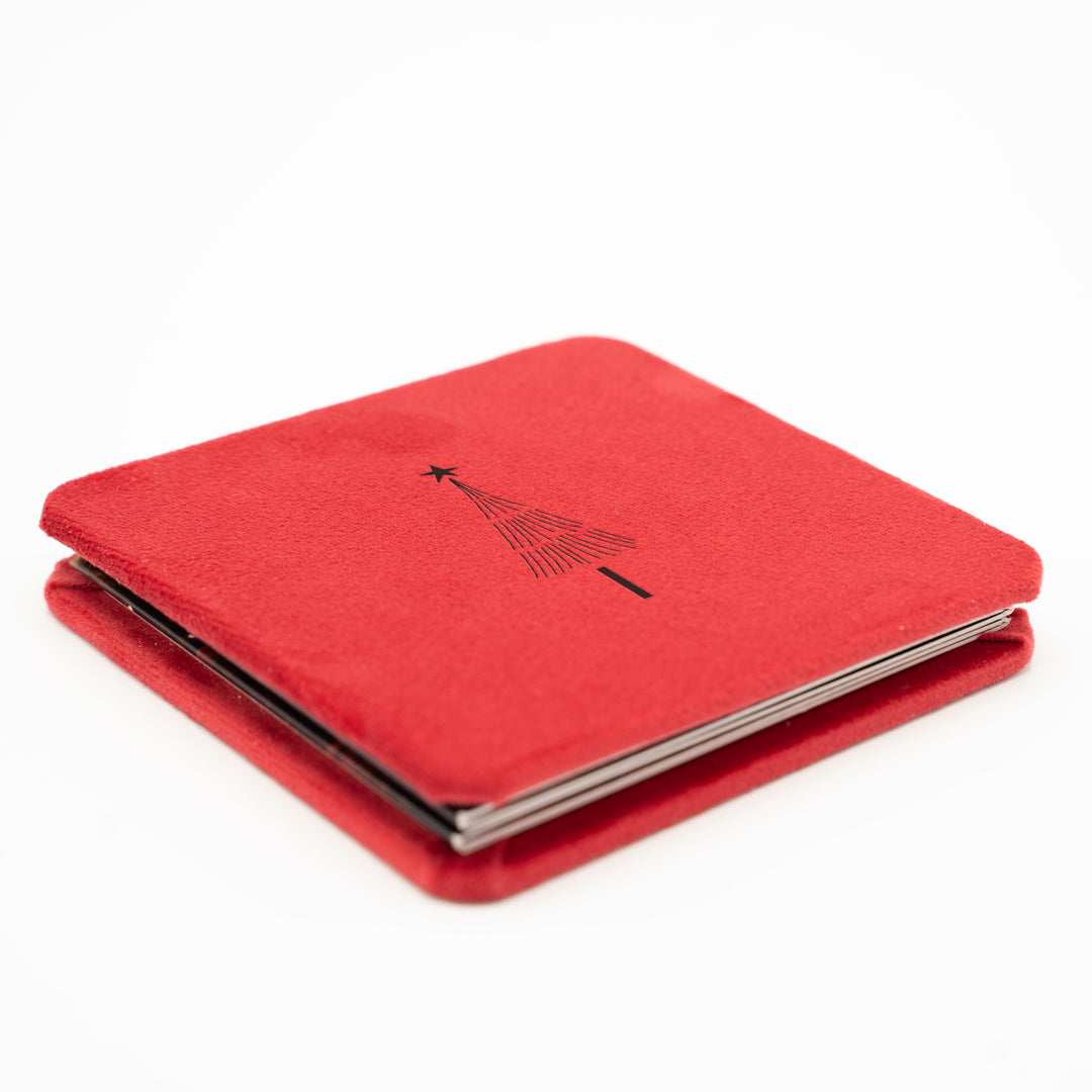 Album Acordeon pătrat cu coperta din catifea gravată