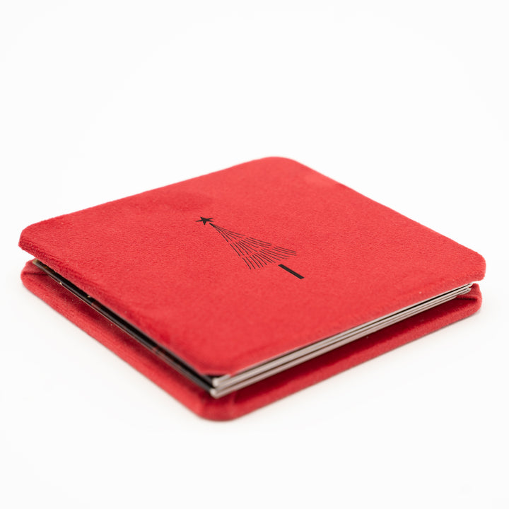 Album Acordeon pătrat cu coperta din catifea gravată