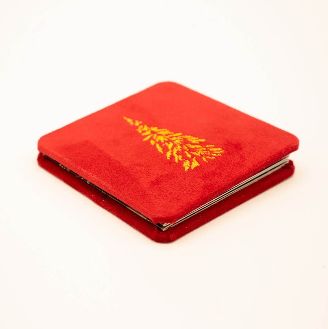 Album Acordeon pătrat cu coperta din catifea