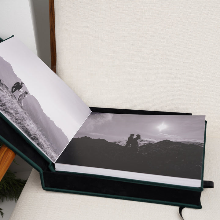 Album foto din catifea verde închis – “Forest Love”