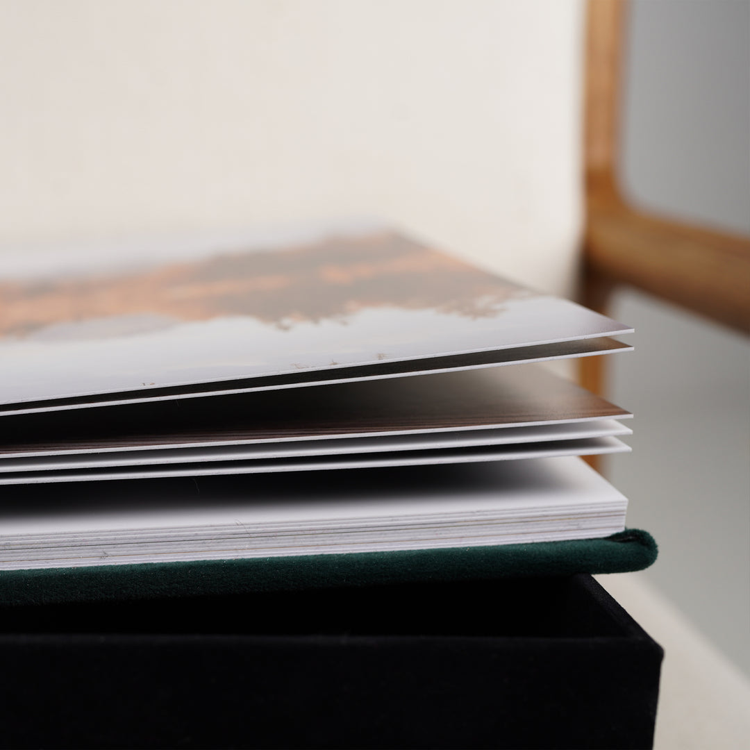 Album foto din catifea verde închis – “Forest Love”