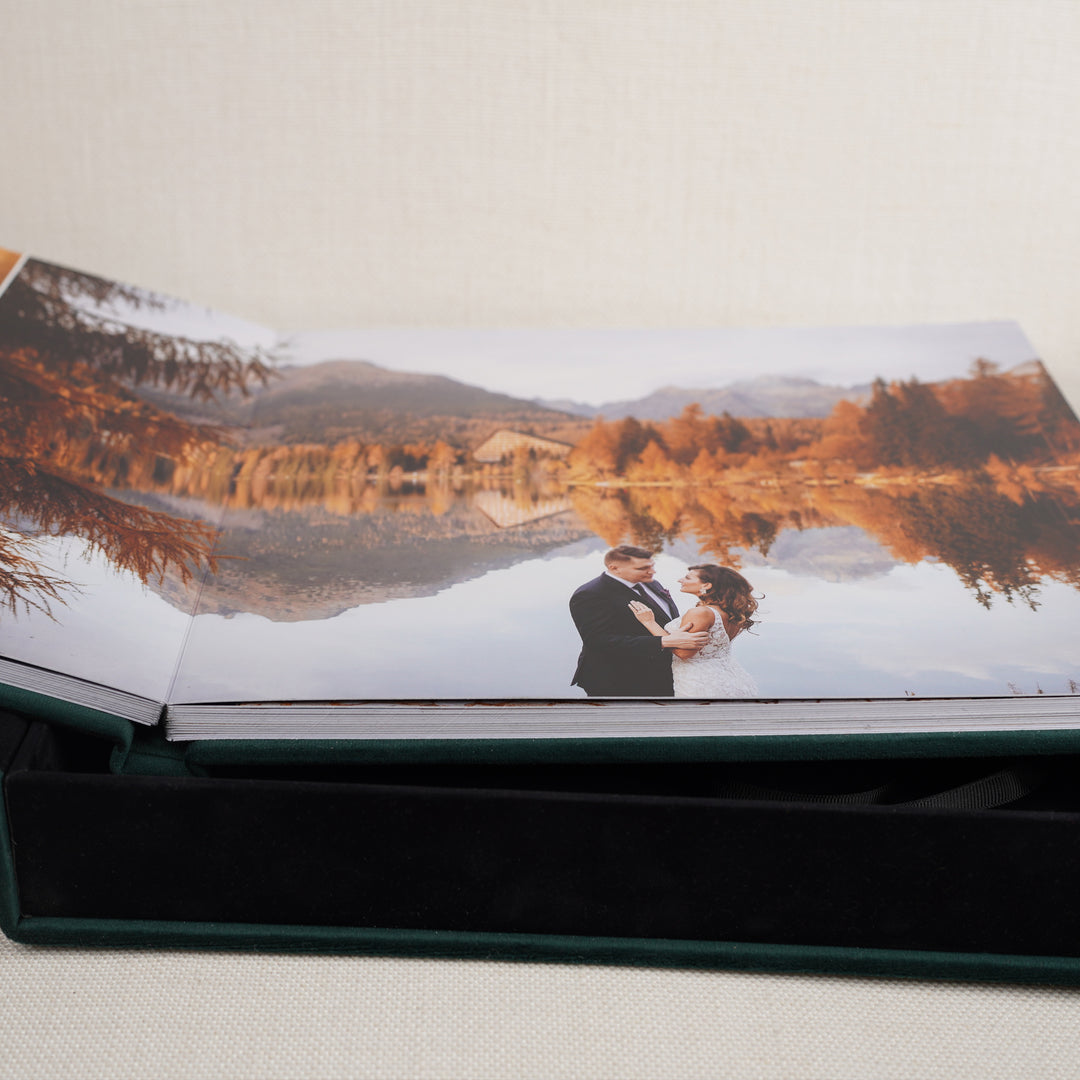 Album foto din catifea verde închis – “Forest Love”