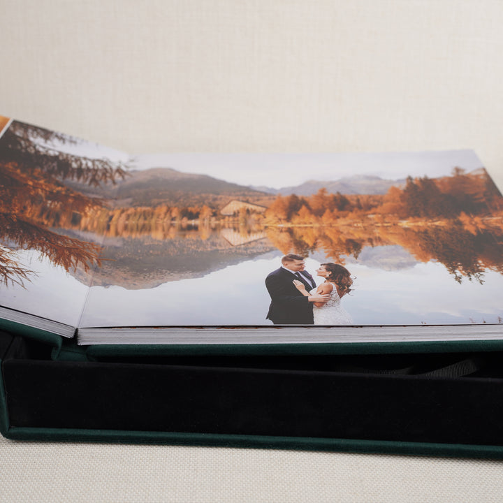 Album foto din catifea verde închis – “Forest Love”