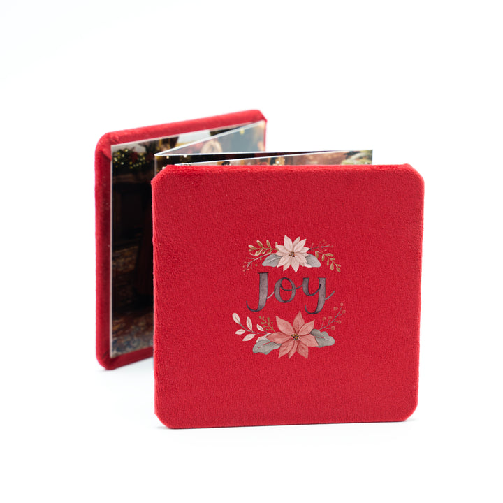 Album Acordeon pătrat cu coperta din catifea tipărită