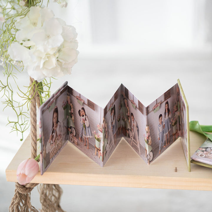 Album Acordeon pătrat cu coperta foto