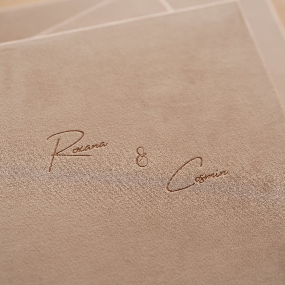 Pachet Albume Foto de Nuntă - 1buc 30x30 + 2buc 20x20 coperta cu gravura laser