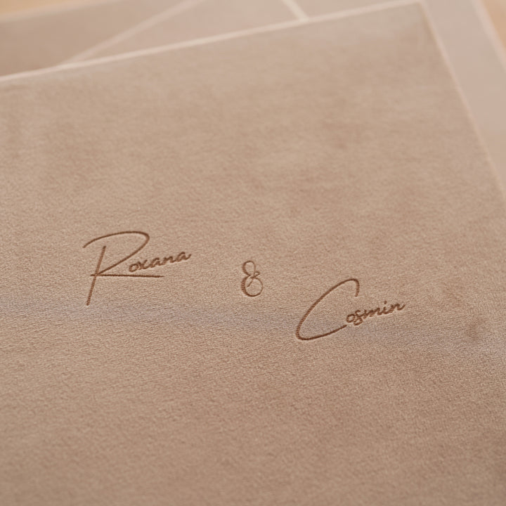 Pachet Albume Foto de Nuntă - 1buc 30x30 + 2buc 20x20 coperta cu gravura laser