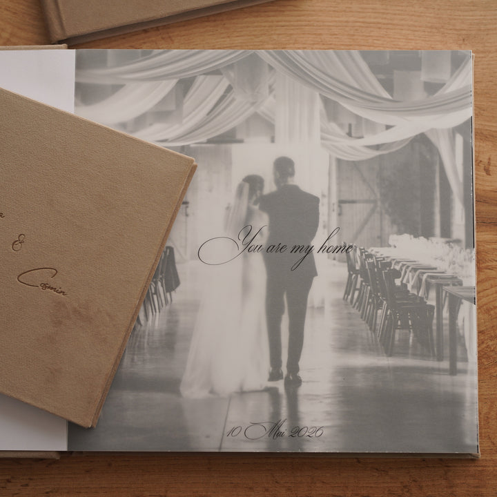 Pachet Albume Foto de Nuntă - 1buc 30x30 + 2buc 20x20 coperta cu gravura laser