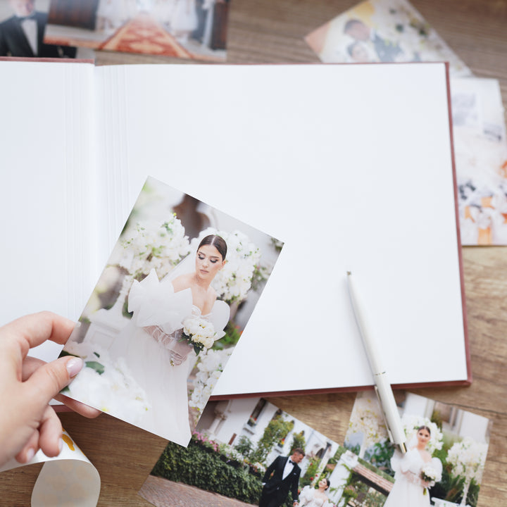 Guestbook SLIM  Personalizat din Catifea pentru Nunta