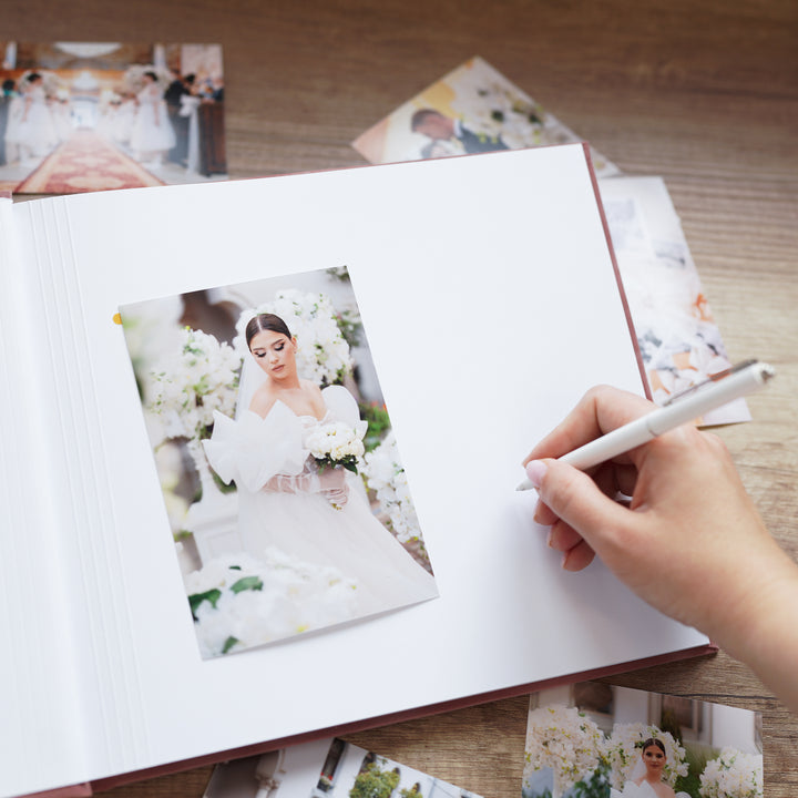 Guestbook SLIM  Personalizat din Catifea pentru Nunta