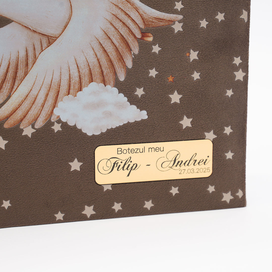 Album foto pentru botez din catifea premium