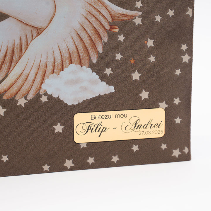 Album foto pentru botez din catifea premium