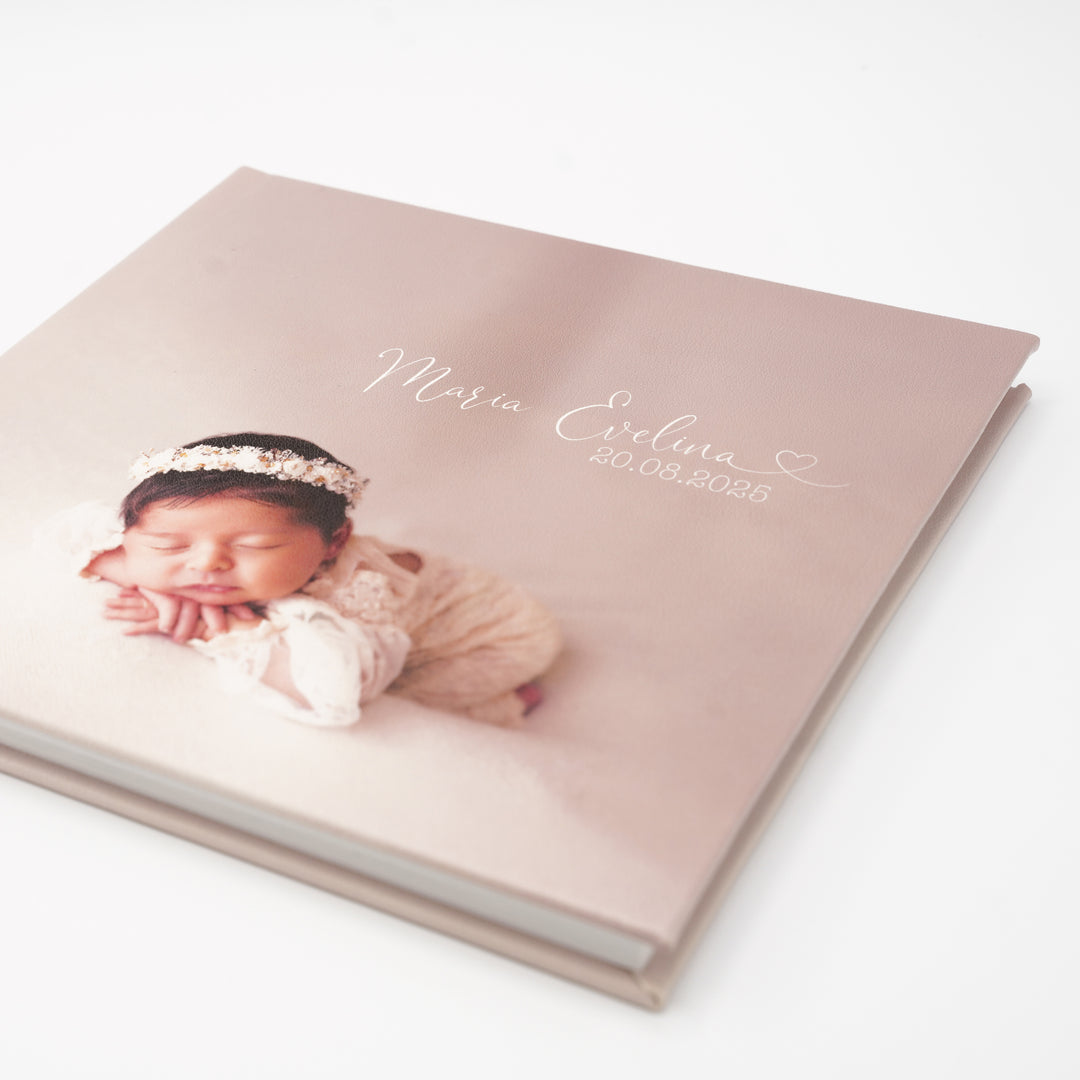 Album de botez din piele ecologică