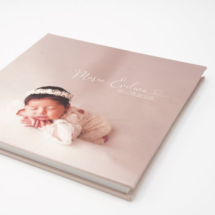 Album de botez din piele ecologică