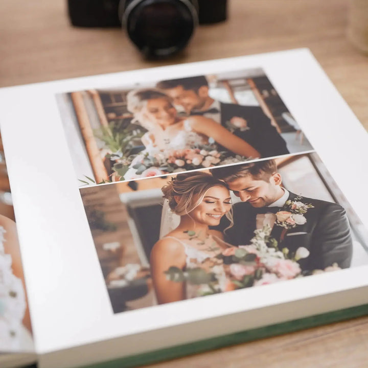 Album de Nuntă Floral – Copertă Foto Softtouch, Hardcover Premium No.03